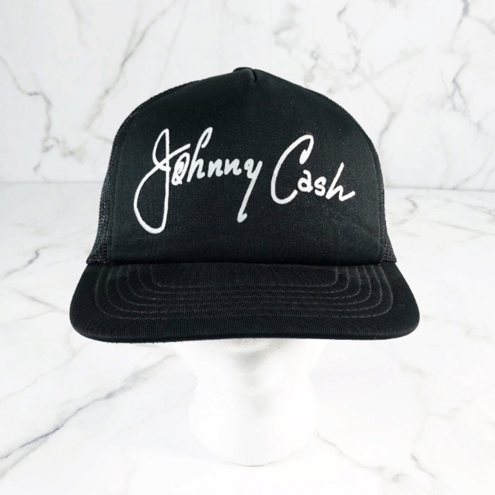 Vintage Johnny Cash Mesh trucker hat